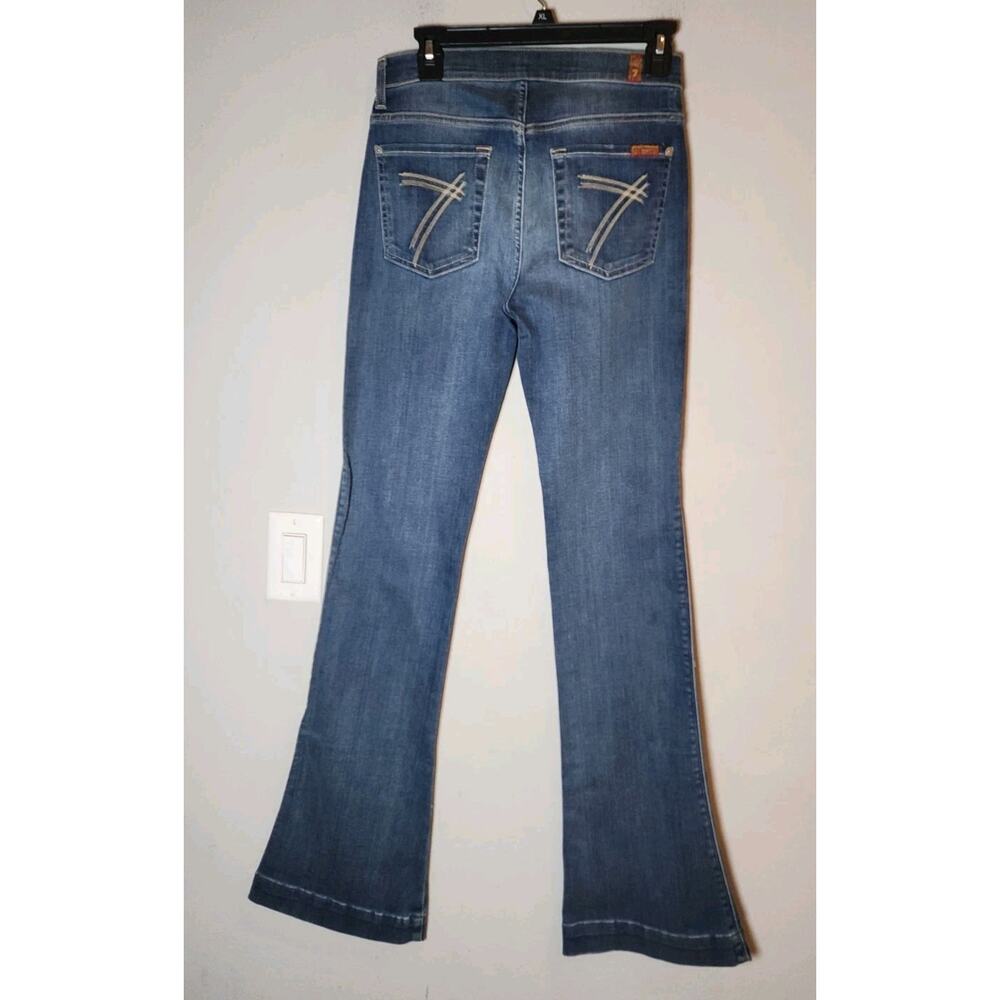 7 For All Mankind Bootcut Flare The Slim Trouser Jeans Size 28 Size 6 34" Inseam